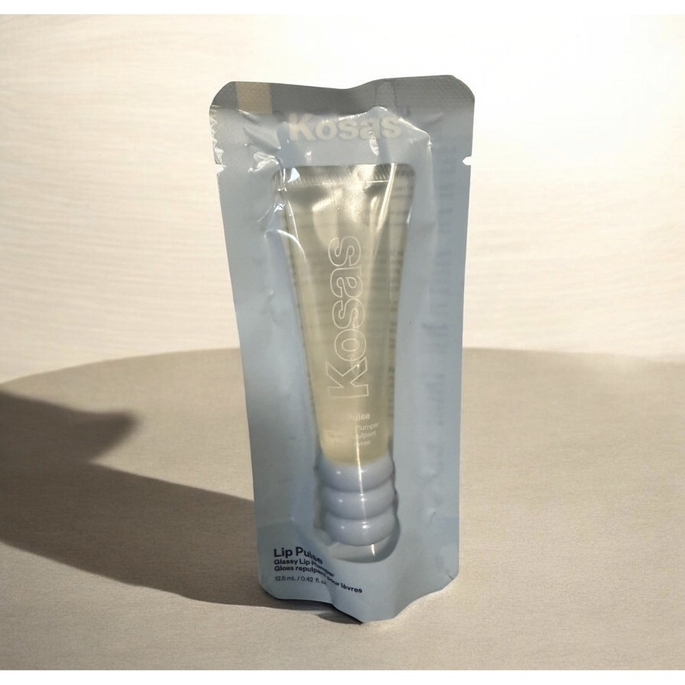 Kosas Lip Pulse Glassy Lip Plumper UNSPOKEN Full Size New SEALED Hydrating CLEAR